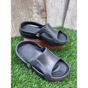 CROCS Black Sandals Sling Back Open Toe Women's 7 Sandals